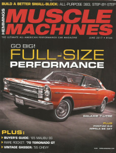 HEMMINGS MUSCLE MACHINES 2017 JUNE - SS427, 300F, 7-L, 2+2, GASSER